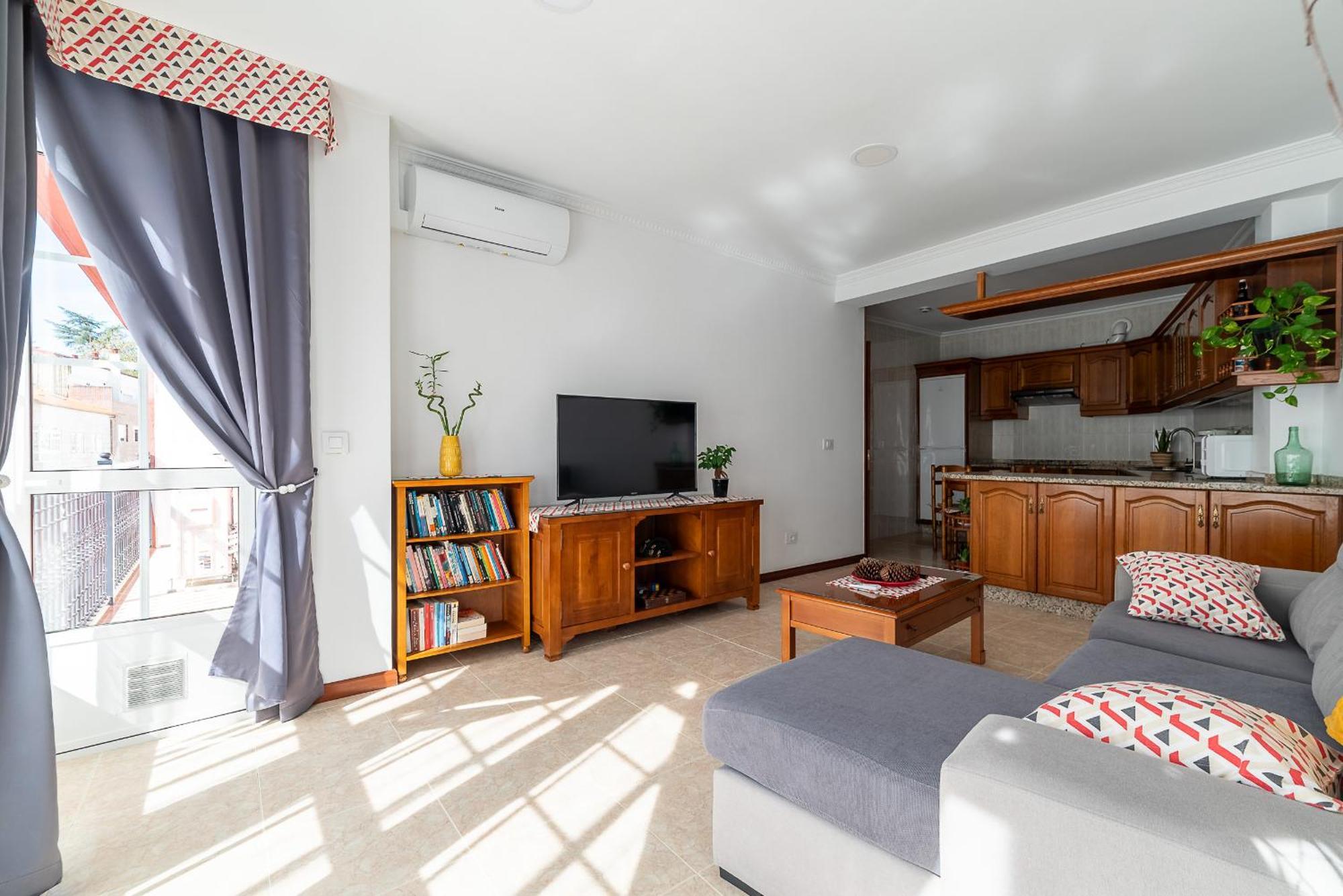 Apartamento Espacioso Cerca De La Playa Con Aire Acondicionado Apartman Moaña Kültér fotó